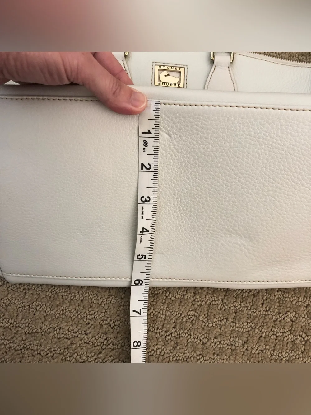 Dooney & Bourke White Satchel Leather Purse
